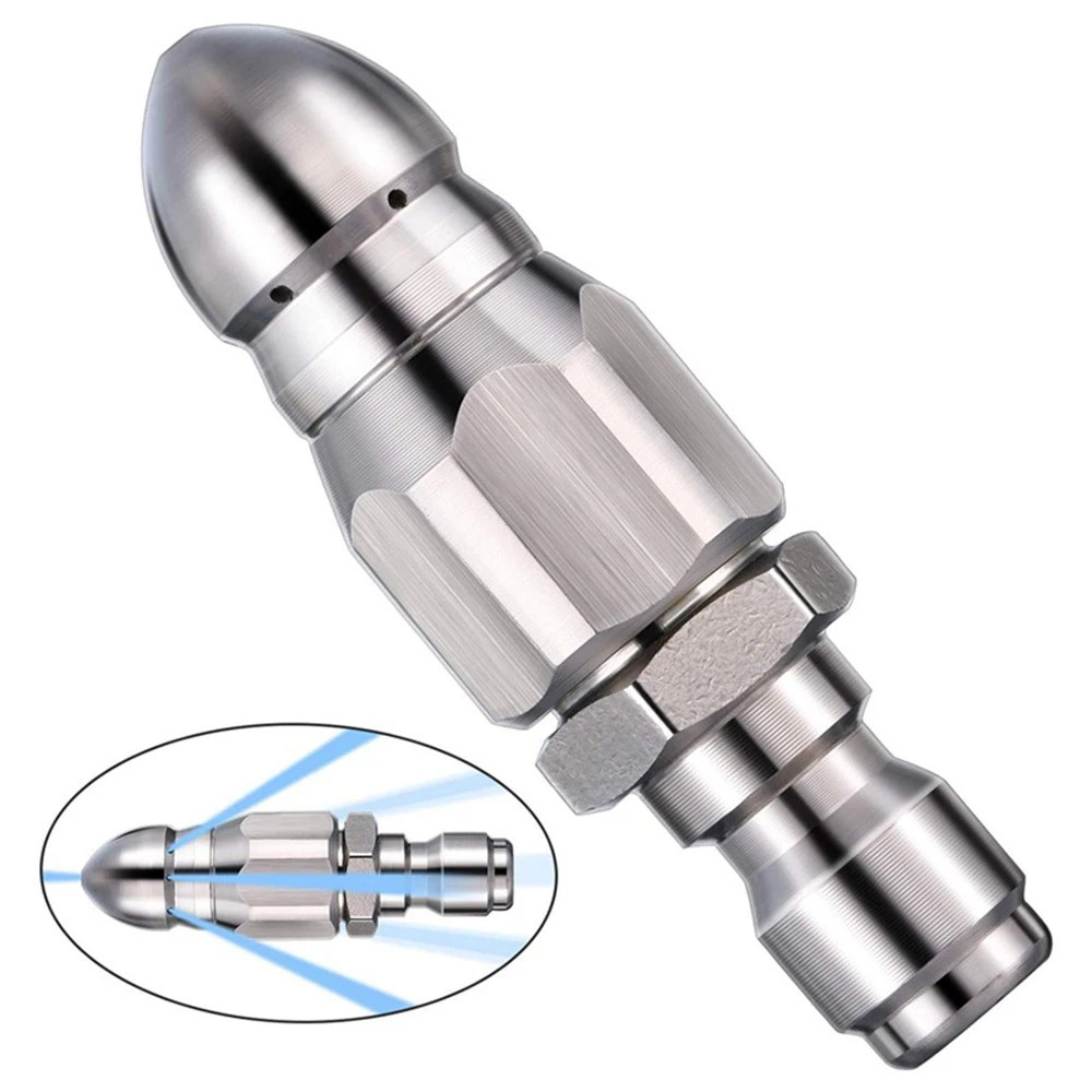 Drain Pipe Clip - Wasserstrahl Hochdrucksprühdüse Saubere Kanalisation 1/4 Zoll