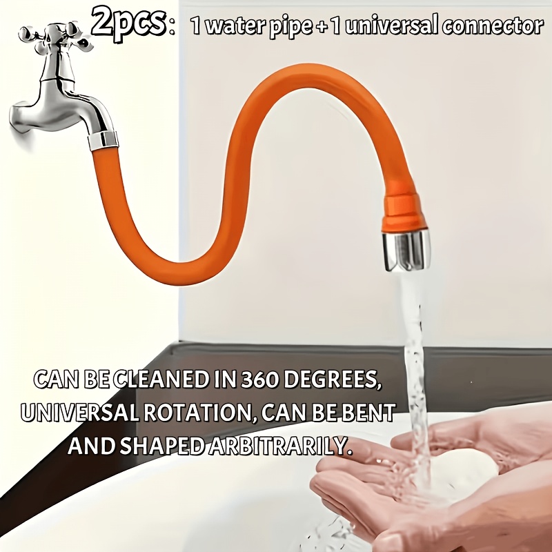 Flexible Hose Braided - 2-in-1 Faltbarer Wasserhahn-Verlängerer mit Luftbefeuchter &