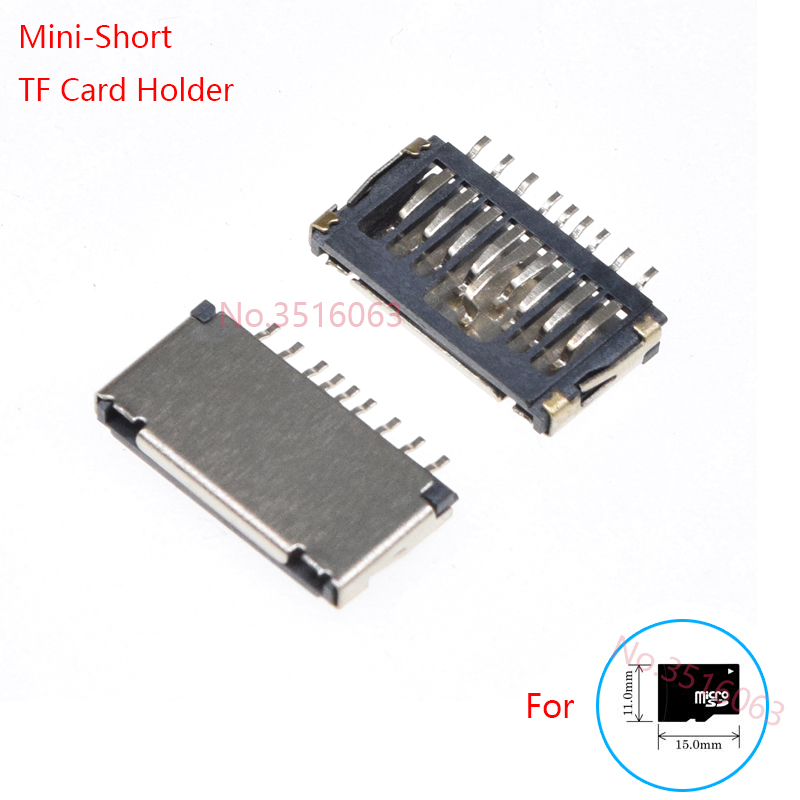 Push Fit Connector - 5/10 Stück Mini-Short Ultradünner TF-Kartenhalter-Anschlussbuchse Push-in