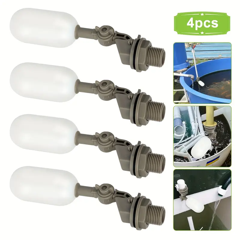 Float Ball Valve - 4Pcs Bauernhof Rinder Kunststoff Wasser Float