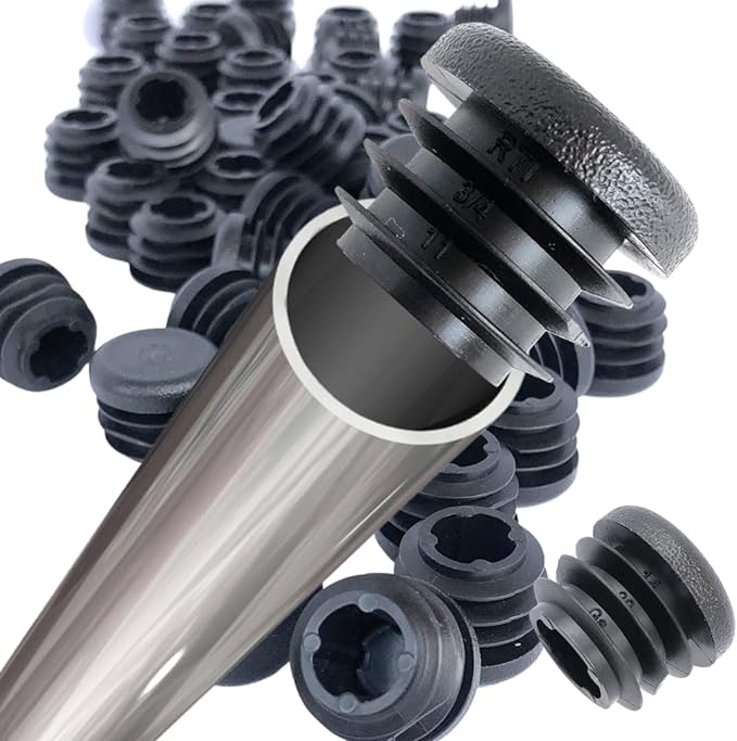 8 Stück schwarze runde Endkapp – Plastic Pipe Clip Bewertung und Preis