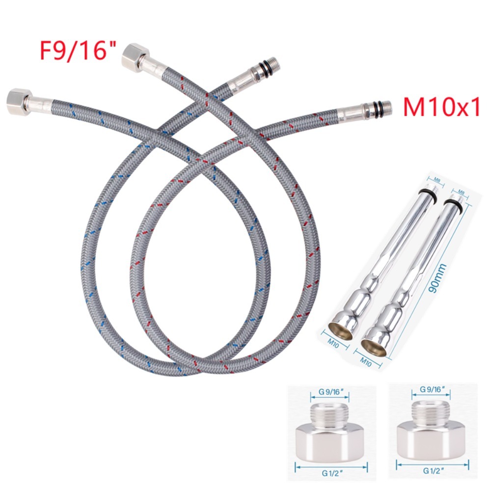 2 Stück flexible Sanitärrohre  – Flexible Hose Braided Bewertung und Preis