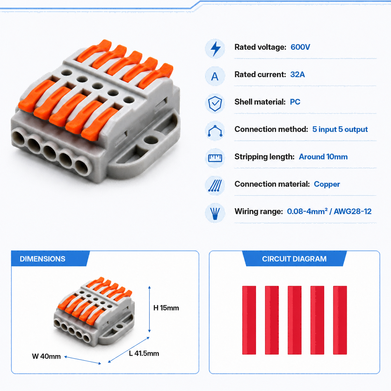 Kabelverbinder 2-30 Pins Schne – Push Fit Connector Bewertung und Preis